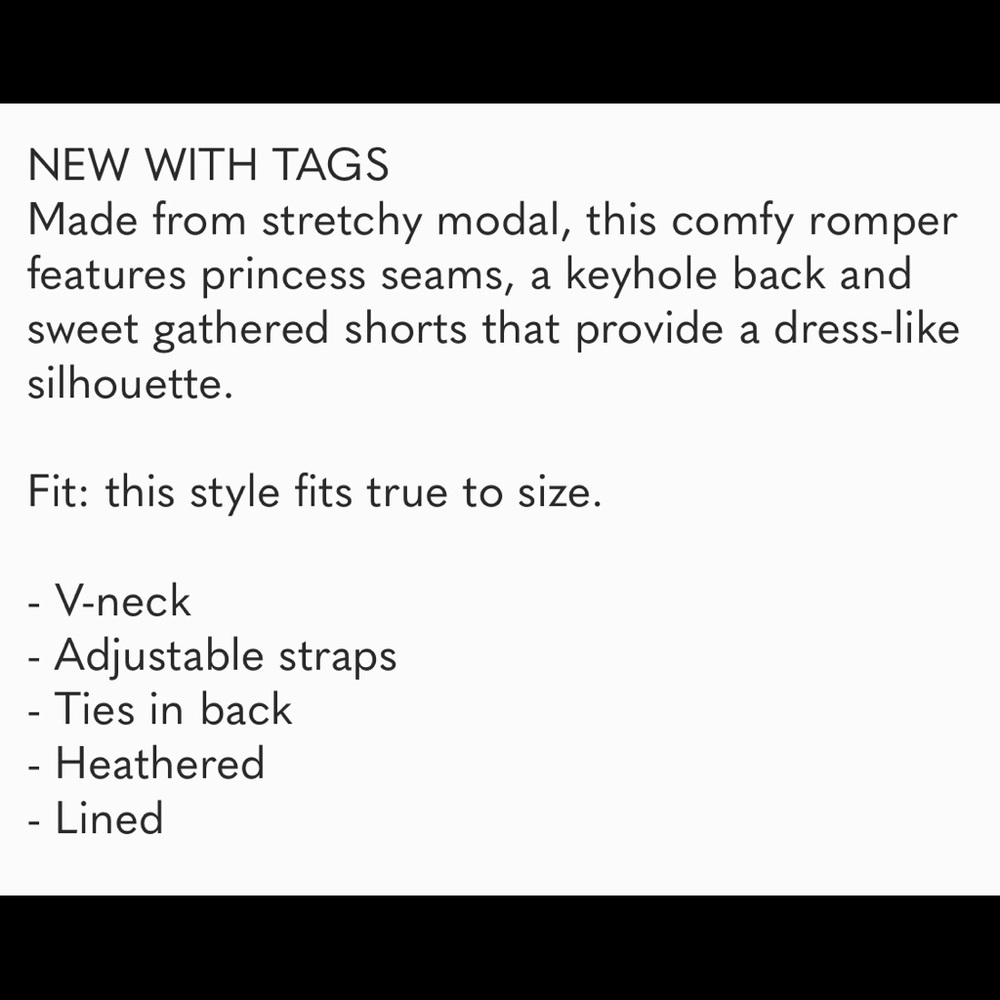 Sam Edelman Romper w. Keyhole back - Picture 7 of 7